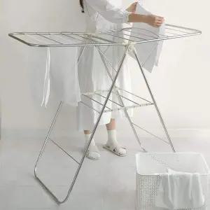 이불도 걱정없는 와이드 접이식 빨래 건조대 대형