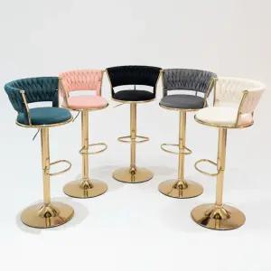 피피포피 벨벳 홈바의자 바체어 아일랜드식탁 높이조절 회전