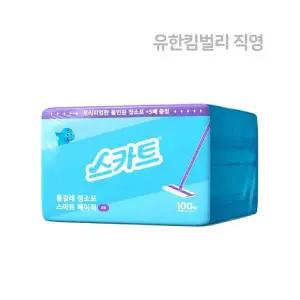 스카트 물걸레 청소포 베이직 대형 100매 x 1EA