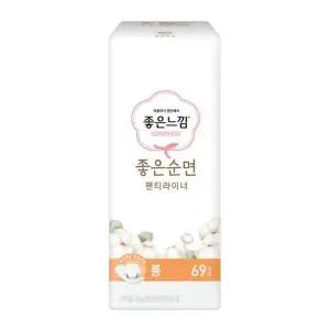[좋은느낌] 좋은느낌 좋은순면 팬티라이너 롱 69P