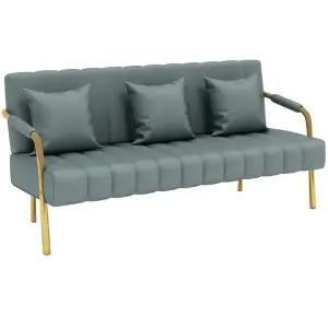 3인소파 대기실 라운지 학원 모듈 3인 쇼파 그린 거실 소파