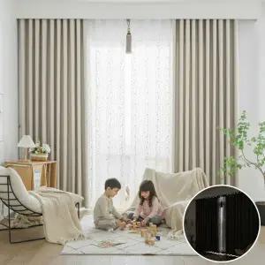 [지나송]피터 삼중직 암막커튼(340x230) 코디커튼(봉 설치부속)