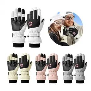 방수 방풍 썰매장갑 겨울 스키 보드 가죽 여자 남자 방한