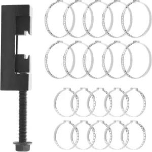 CV 부트 클램프 플라이어 20개의 PCS 304 스테인리스 스틸 싱글 이어 호스 클램프가 장착된 액슬 도구