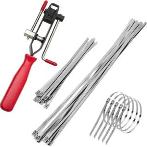 알파 라이더 오토/ATV CV 조인트 밴딩 부트 액슬 클램프 플라이어와 20PCS 스테인리스 스틸 밴드 대부분의