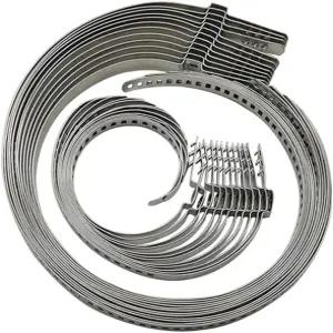 CV 부트 클램프 키트 - 스테인리스 스틸 범용 조절식 액슬 조인트 밴드 구동 샤프트 크림프 24개(12개 대+