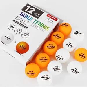 스타 EY89UE20 탁구공 경기 혼합 탁구볼 3성 12개입 탁구용품 연습용탁구공