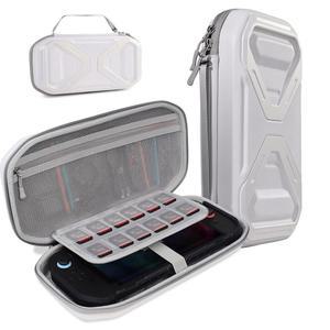 닌텐도 스위치 2용 SUPCASE Pro 에디션 휴대용 케이스 2025 [12 게임 카드 보관함] [군용 등급 보호] 2 콘솔 액세서리용 넉넉한 하드 쉘 여행 가방 흰색