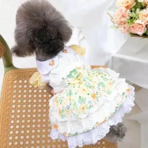 치마 반려동물의류 고양이 플라워 드레스 강아지 원피스 외출옷 애견옷[포미런]