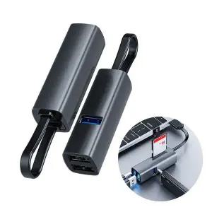 [알티피아]멀티 허브 포트 USB 컨버터 마이크로 SD 카드 리더기