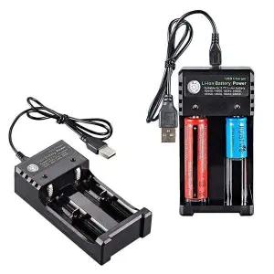 [골드스마일]USB충전방식 2구멀티충전기 만능충전기 배터리 건전지