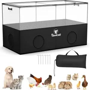 Pawaboo 작은 동물 플레이펜 강아지 고양이 기니 돼지 토끼 닭 햄스터 실내용 접이식 애완동물 케이지 텐트