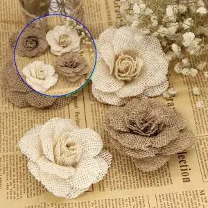 쌍문상회 장식 수제 황마 꽃 파티 삼베장미 꽃 웨딩 테이블