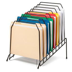 Officemate 대형 경사 8칸 와이어 캐디 블랙 8.5 x 10.375 12.625 인치