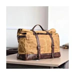 올요아 빈티지 남친 키작남 토트백 대용량 캔버스 여행가방 기저귀가방 소가죽 가방 꾹5