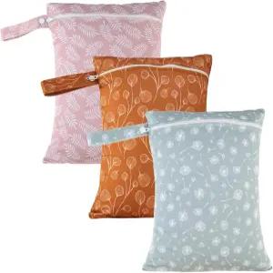 해피 플루트 3세트 젖은 가방 보관 방수 세탁 여행 해변 수영복 수영복용 짐 및 아기용 옷(민들레)