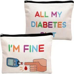 용품 2가지 내 웃긴 정리 여행 가방 캔버스 응급 화장품 여성용 지퍼 파우치 케이스 할머니 아빠