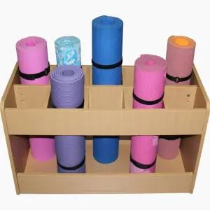 폼롤러 매트 원목 요가매트 요가 카트 수납 필라테스 보관함 랙 정리함 캐비닛 정리