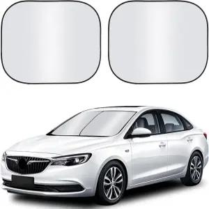 저스트탑 자동차 선쉐이드 윈드실드 2피스 폴더블 전면 유리창 210T 코팅 실버 코트 반사 폴리에스터