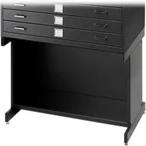 Safco 제품 플랫 파일 하이 베이스 5-드로워 4994BLR 별도 판매 블랙