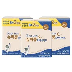 [디어스킨] 깨끗한나라 디어스킨 슈퍼롱 오버나이트 10Px3팩