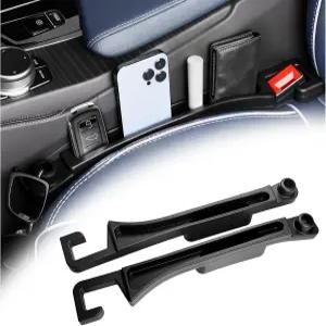 VKQTS 2PCS 2026 새로운 카시트 갭 필러 정리함 휴대폰 홀더 및 선글라스 자동차 후크가 있는 캐처 물건