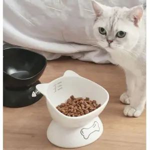 강아지 고양이 밥그릇 식기 애견용품 물그릇 세라믹 물 대형견밥 반려동물 굽높은 1구 애견