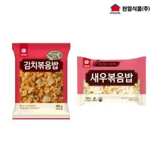 천일식품 볶음밥 300g x 10봉 (김치5봉+새우5봉)