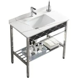 스탠드 세면대 간이 소형 카페 야외 하부장 이동식