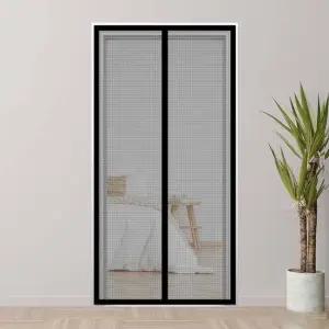 리빙피스 해충차단 자석 문 모기장 90x210cm 현관