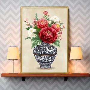 목단 그림 액자 A3 PEOVA8