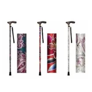 할아버지 우아한 할머니지팡이 꽃무늬 일자 높이조절 조절식 노