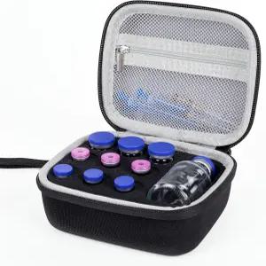 뱀트리 10 슬롯 인슐린 바이알 프로텍터 케이스 환자용 정리 봉투 표준 1ml 3ml 5ml 10ml 및 30ml