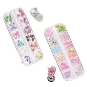 [에스에스_62]러블리 나비네일파츠 나비파츠 세트 12컬러