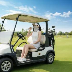 MORIIV 골프마스크 자외선 차단 쿨 냉감 소재 음료 섭취 등산 런닝 낚시 햇빛가리개 2개