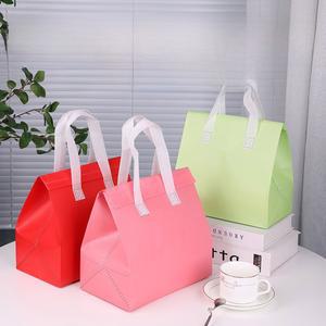 두꺼운 부직포 알루미늄 호일 보온 가방 보냉 음식 일회용 배달 자가 포장 휴대용 밀봉