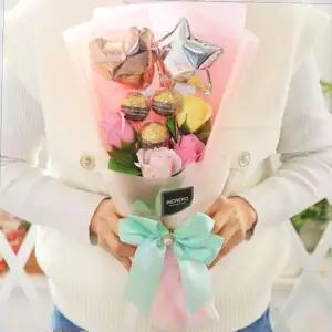 플라워 부케 선물 사탕 졸업 축하용 캔디 입학 꽃다발