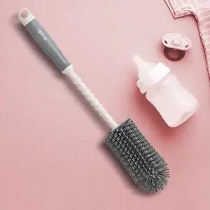 납작모 물병솔 젖병세척솔 실리콘젖병솔 텀블러브러쉬 젖병솔 젖병세척솔