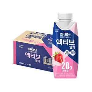 후디스 하이뮨 프로틴 액티브 딸기, 250ml, 18개입, 1개