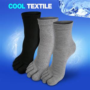 면 100 쿨텍스 남성 발가락양말 중목 5켤레 빠른 땀흡수 무좀 항균 양말