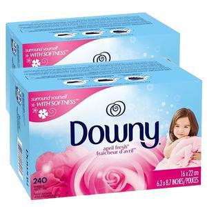 [다우니] 건조기 드라이시트 에이프릴후레쉬 240매 X 2개