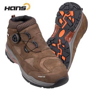 안전화 한스 HS-86 다이얼락 천연가죽 와이드토캡 고탄성Phylon Rubber콤비창 접지력 내구성우수