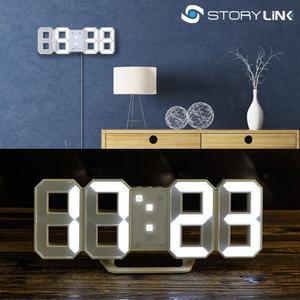 스토리링크 벽시계 탁상 전자 LED 알람 타임캡슐 미니
