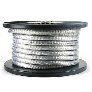 셀로트 0G케이블 주석선 45cm 투명 청색 배터리접지 점프케이블