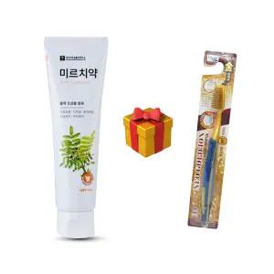 미르치약 120g + 칫솔 / 충치 구취 잇몸 치아미백 몰약조성물 함유