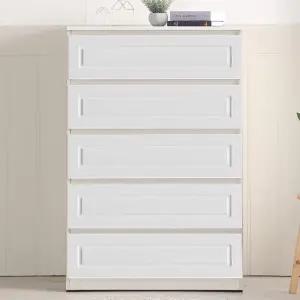 심플 800 5단 서랍장 철레일사용 수납장