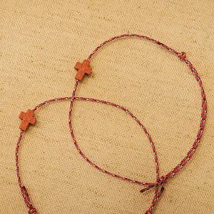 굿트리 십자가팔찌 인견오색줄 - 사순절 고난주간 부활절십자가