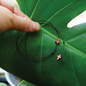 굿트리 십자가팔찌 초코브라운 - 사순절 고난주간 부활절십자가