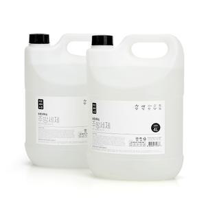 [KG커머스] 바른세탁소 대용량 주방세제 4L 2개+펌프용기