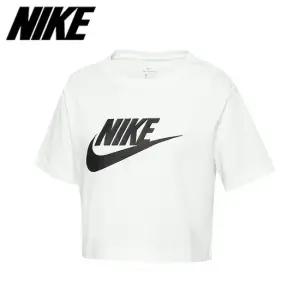 여성용 NSW 에센셜 크롭 퓨추라 반팔티 BV6175_100